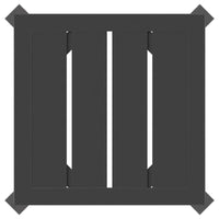 Tavolo da Giardino Antracite 34x34x38 cm Acciaio