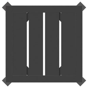 Tavolo da Giardino Antracite 34x34x38 cm Acciaio