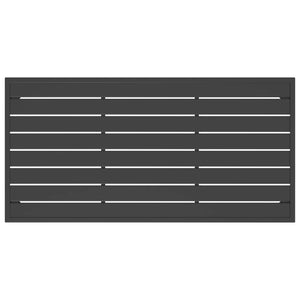 Tavolino da Giardino Antracite 110x55x35 cm Acciaio 362813