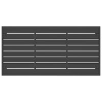 Tavolino da Giardino Antracite 110x55x35 cm Acciaio 362813