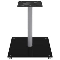 Pedane Casse 2pz Nero Argento Vetro Temperato Design 1 Pilastro