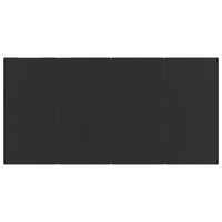 Set da Pranzo da Giardino 7 pz con Cuscini Nero cod mxl 50437