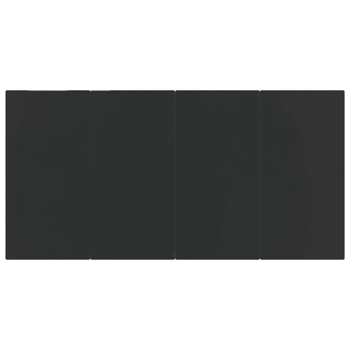 Set da Pranzo da Giardino 5 pz Grigio in Polyrattan 3156754