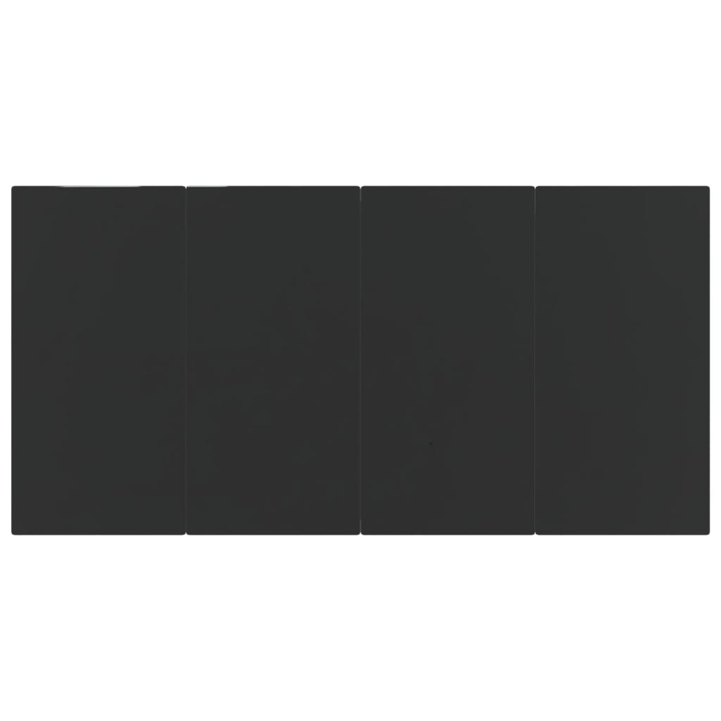 Set da Pranzo da Giardino 7 pz Nero in Polyrattan 3156759