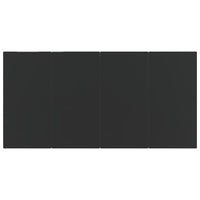 Set da Pranzo da Giardino 7 pz Nero in Polyrattan 3156759