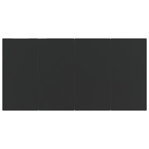 Set da Pranzo da Giardino 7 pz Nero in Polyrattan 3156759