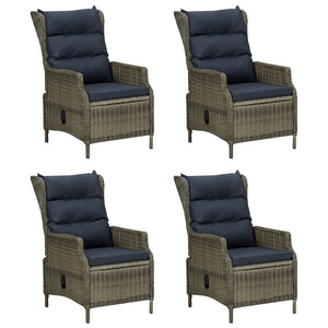 Set da Pranzo da Giardino 5 pz Marrone in Polyrattan 3156798