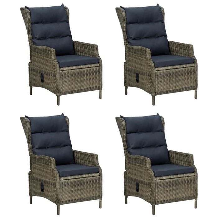 Set da Pranzo da Giardino 5 pz Marrone in Polyrattan 3156798