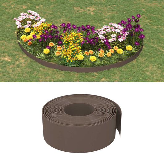Bordatura da Giardino Marrone 10 m 20 cm in Polietilenecod mxl 104531