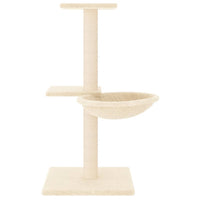 Albero per Gatti con Tiragraffi in Sisal Crema 72 cm 171768