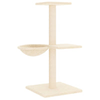 Albero per Gatti con Tiragraffi in Sisal Crema 72 cm 171768