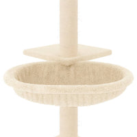 Albero per Gatti con Tiragraffi in Sisal Crema 72 cm