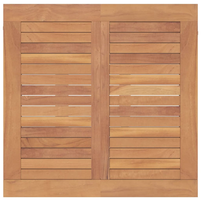 Set da Pranzo per Giardino 5 pz in Legno Massello di Teak 3155764