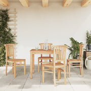 Set da Pranzo per Giardino 5 pz in Legno Massello di Teakcod mxl 124304