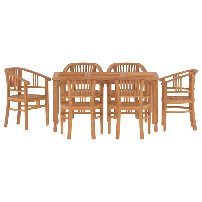 Set da Pranzo da Giardino 7 pz in Legno Massello di Teakcod mxl 100344