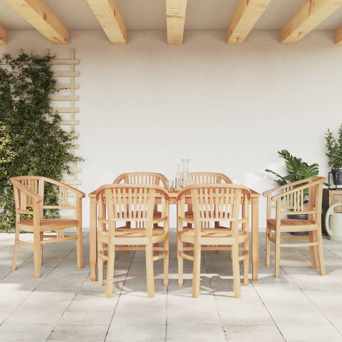 Set da Pranzo da Giardino 7 pz in Legno Massello di Teakcod mxl 100344