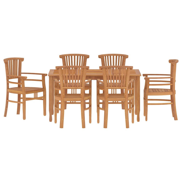 Set da Pranzo da Giardino 7 pz in Legno Massello di Teakcod mxl 76387