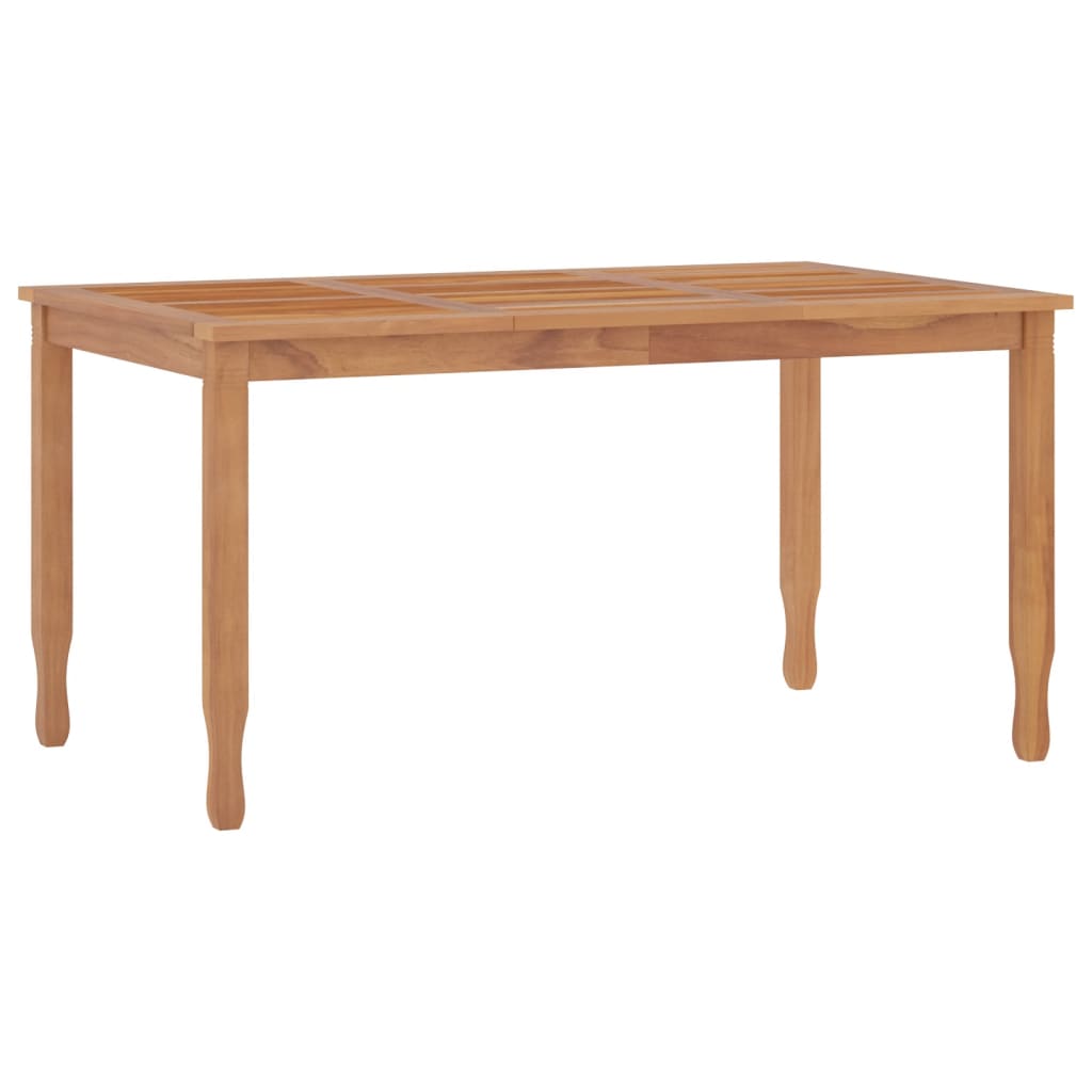 Set da Pranzo per Giardino 5 pz in Legno Massello di Teak 3155775