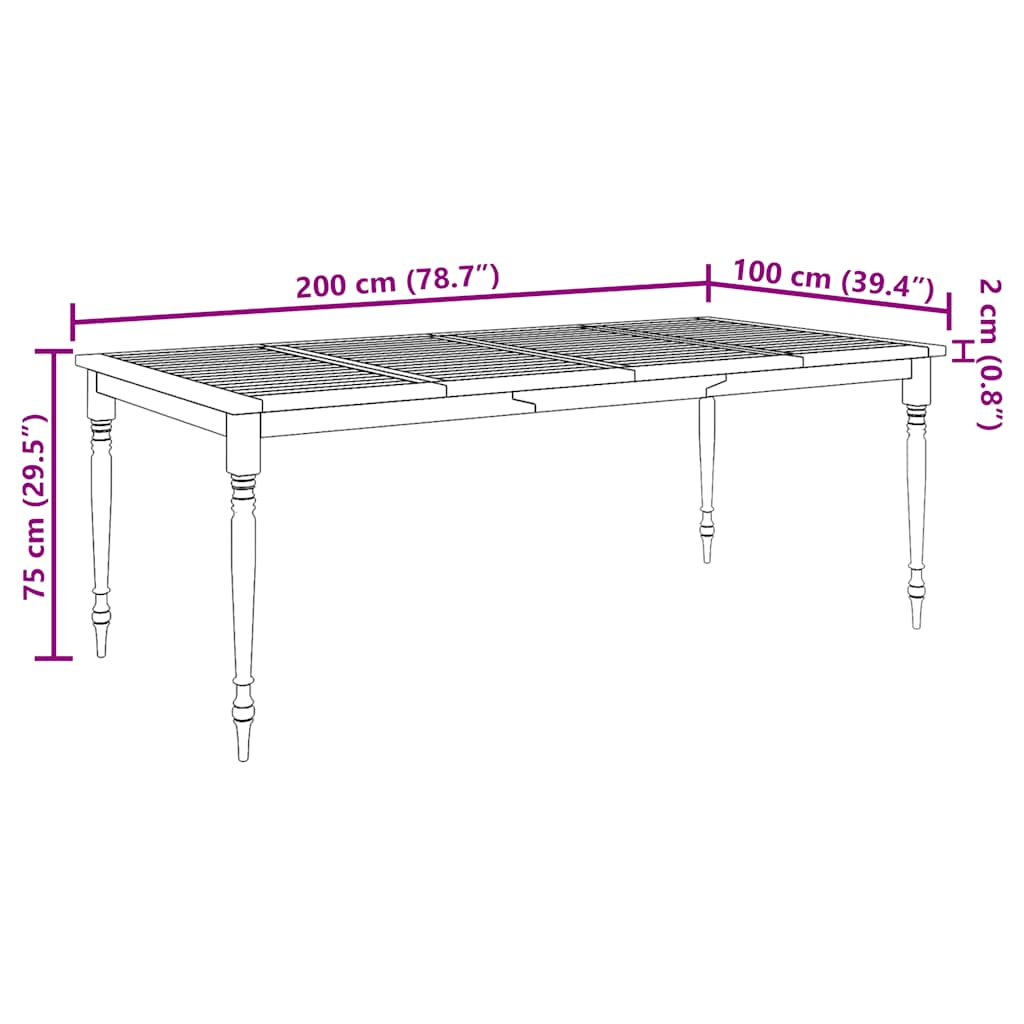 Set Pranzo Giardino 9pz con Cuscini Grigio Scuro Massello Teak 3155987
