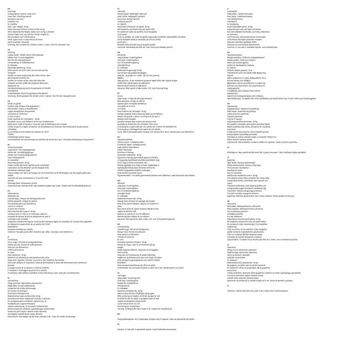 Seggiolino Altalena Bambini 3 in 1 29x40x39,5 cm Polipropilene 94209