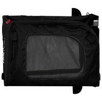 Rimorchio da Bici per Animali Nero Oxford e Ferro 93828