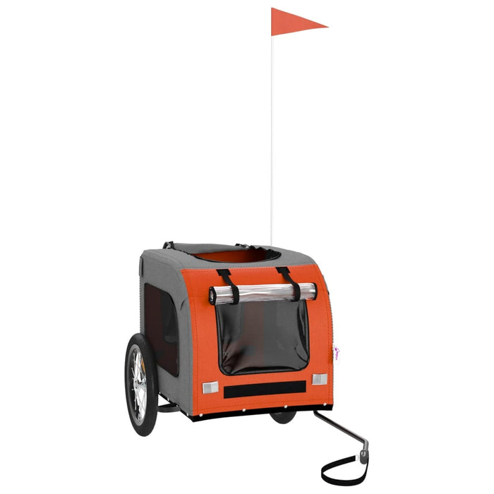 Rimorchio da Bici per Animali Arancione e Grigio Oxford e Ferrocod mxl 118963