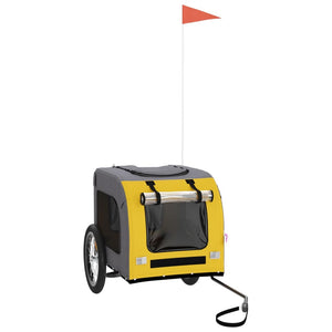 Rimorchio portabiciclette per animali domestici giallo 02_0044302