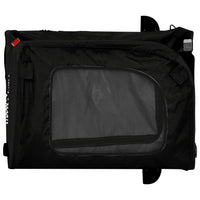 Rimorchio da Bici per Animali Nero Oxford e Ferro 93835