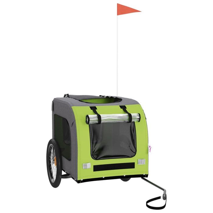 Rimorchio portabiciclette per animali domestici verde 02_0044280
