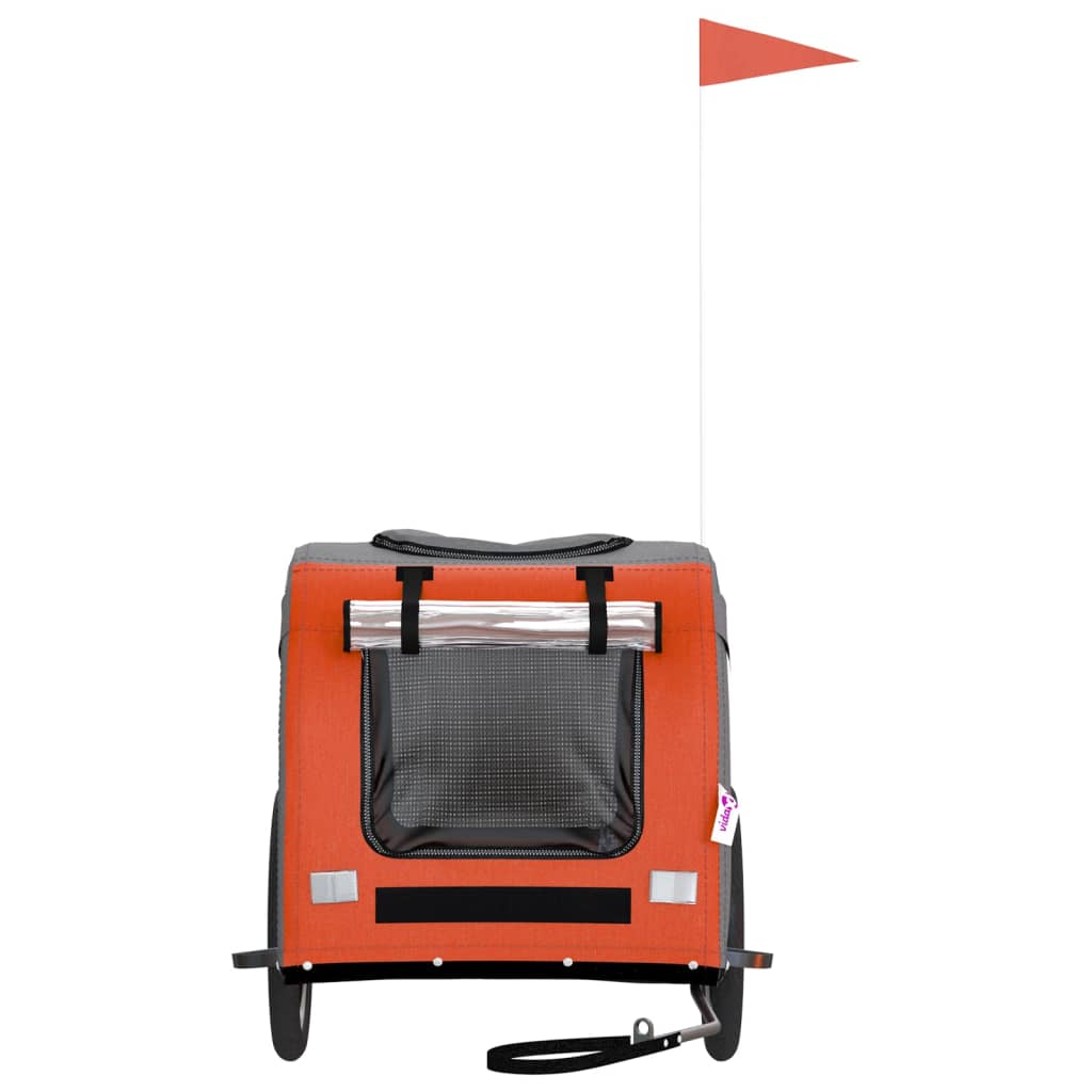 Rimorchio portabiciclette arancione per animali domestici 02_0044333