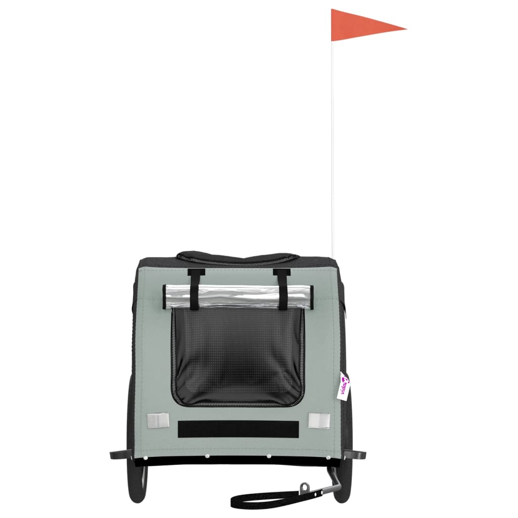 Rimorchio portabiciclette per animali domestici grigio 02_0044259