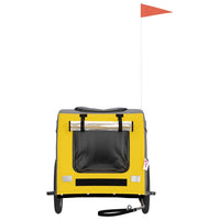 Rimorchio per bicicletta per animali domestici giallo 02_0044306