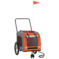 Rimorchio portabiciclette arancione per animali domestici 02_0044327