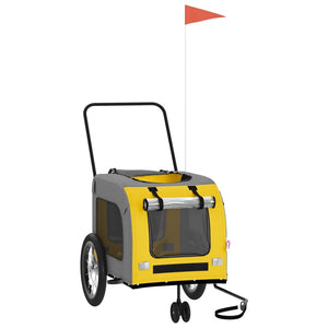 Rimorchio da Bici per Animali Giallo e Grigio Oxford e Ferrocod mxl 107516