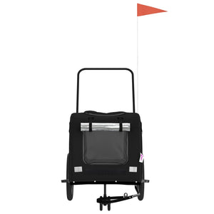 Rimorchio portabiciclette per animali domestici nero 02_0044229