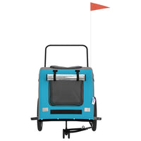 Rimorchio per trasporto animali domestici in bicicletta blu 02_0044245