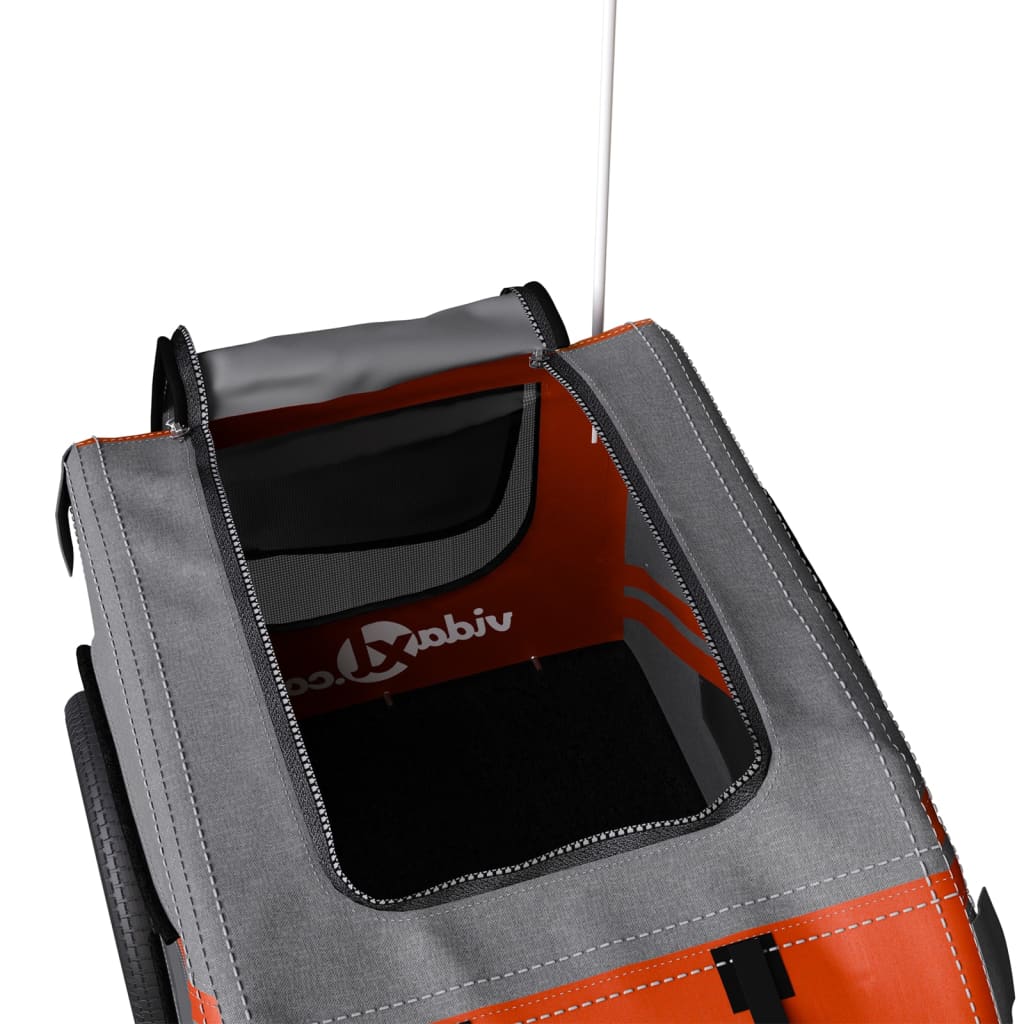 Rimorchio portabiciclette arancione per animali domestici 02_0044331