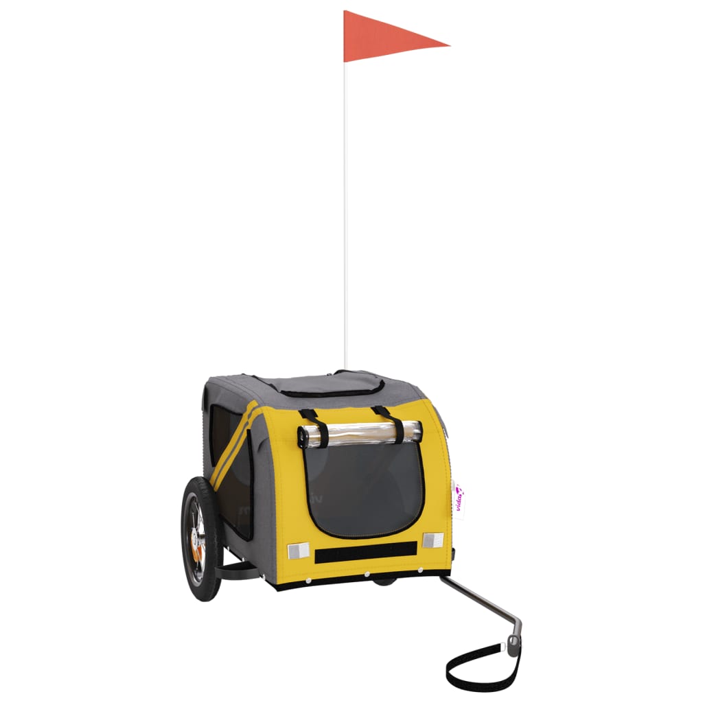 Rimorchio da Bici per Animali Giallo e Grigio Oxford e Ferrocod mxl 103845