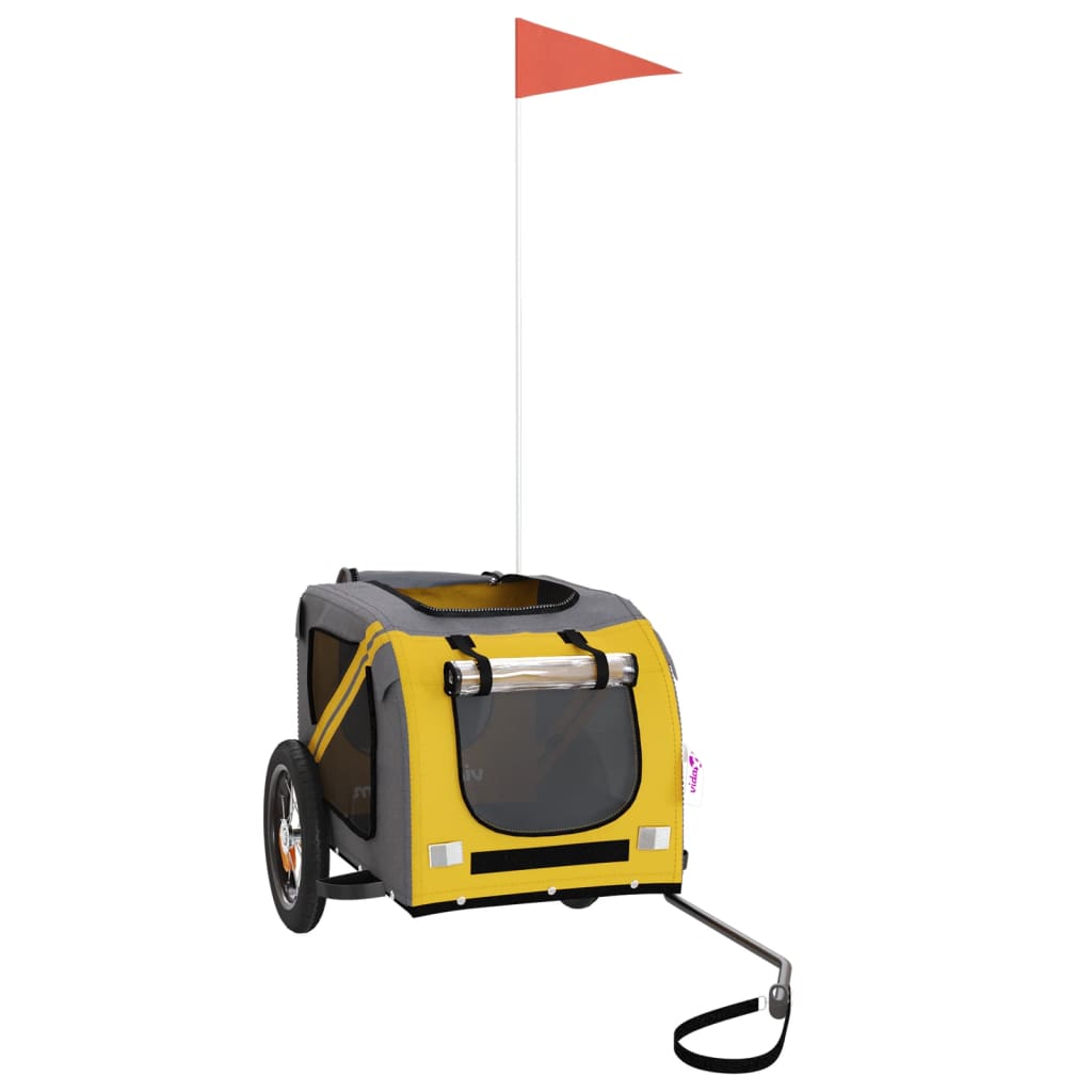 Rimorchio da Bici per Animali Giallo e Grigio Oxford e Ferrocod mxl 103845