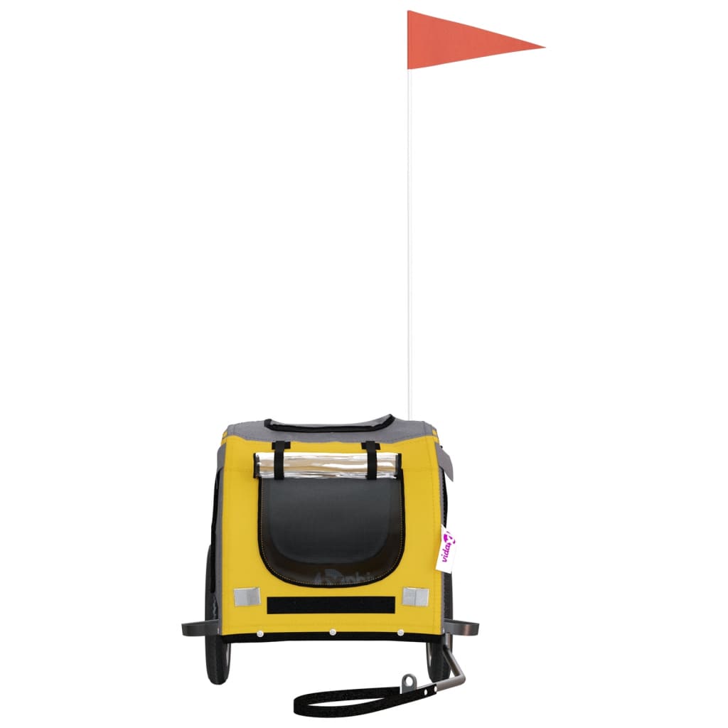 Rimorchio per bicicletta per animali domestici giallo 02_0044305