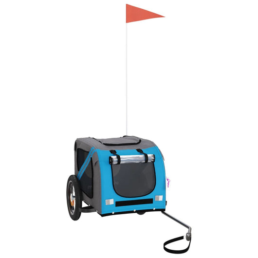 Rimorchio per trasporto animali domestici in bicicletta blu 02_0044241