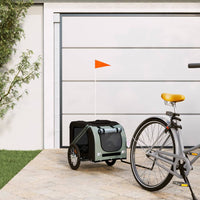 Rimorchio da Bici per Animali Nero e Grigio Oxford e Ferro 93874