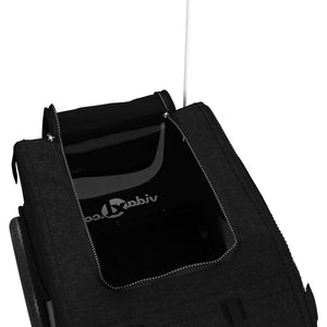 Rimorchio da Bici per Animali Nero Oxford e Ferro 93877