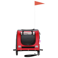 Rimorchio da Bici per Animali Rosso e Grigio Oxford e Ferro 93880