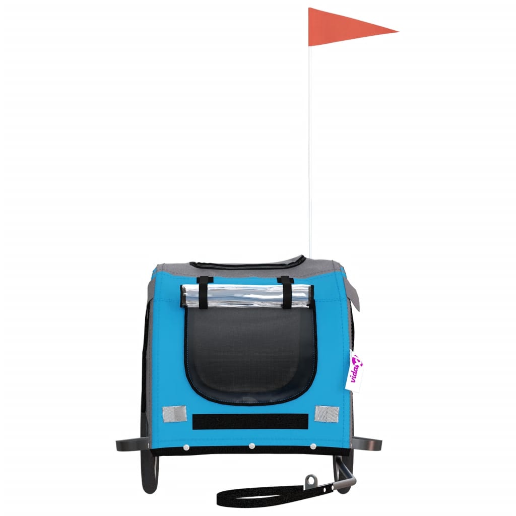 Rimorchio per trasporto animali domestici in bicicletta blu 02_0044239