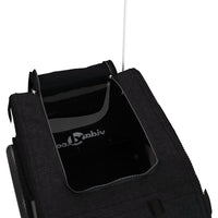 Rimorchio da Bici per Animali Nero Oxford e Ferro 93884