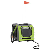 Rimorchio portabiciclette per animali domestici verde 02_0044279