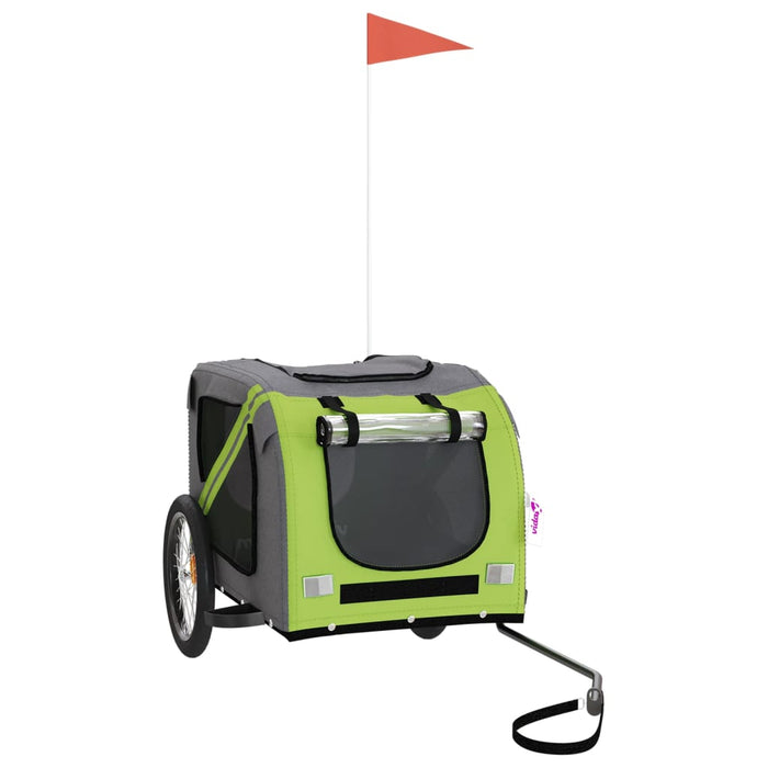 Rimorchio portabiciclette per animali domestici verde 02_0044279