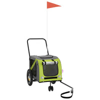 Rimorchio portabiciclette per animali domestici verde 02_0044286