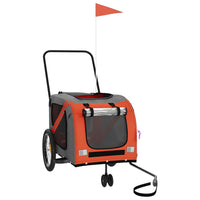 Rimorchio portabiciclette arancione per animali domestici 02_0044329